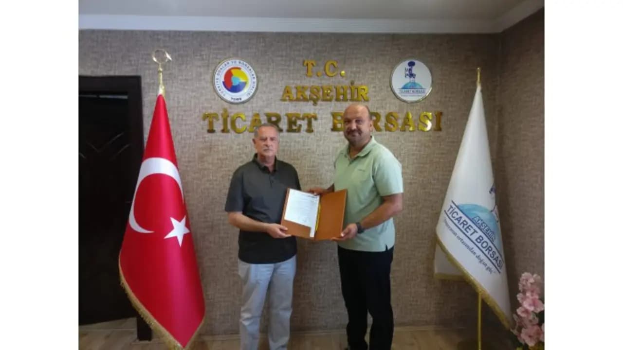 Akşehir Ticaret Borsası hizmet binası içinden bir görünüm