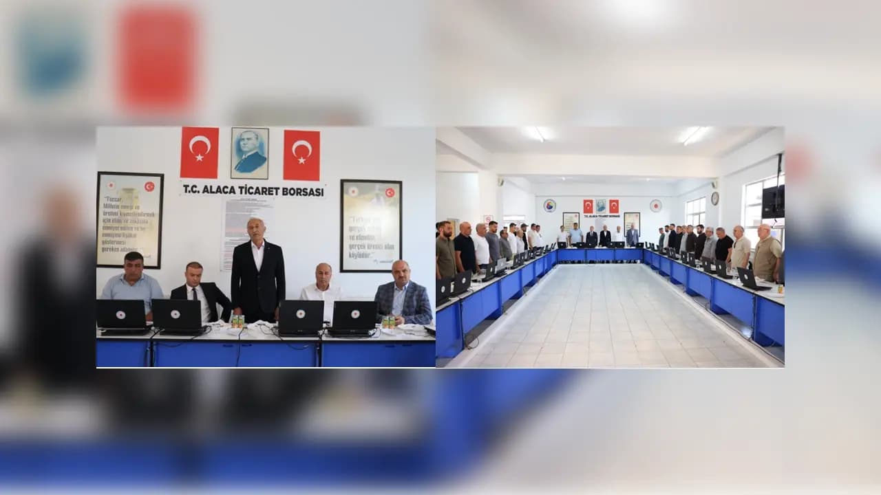 Alaca Ticaret Borsası toplantı ve satış salonu