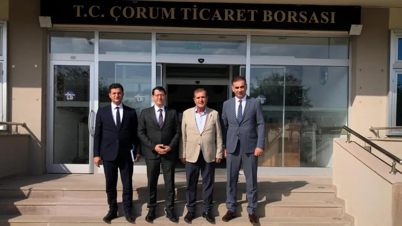 Çorum Ticaret Borsası hizmet binası girişi