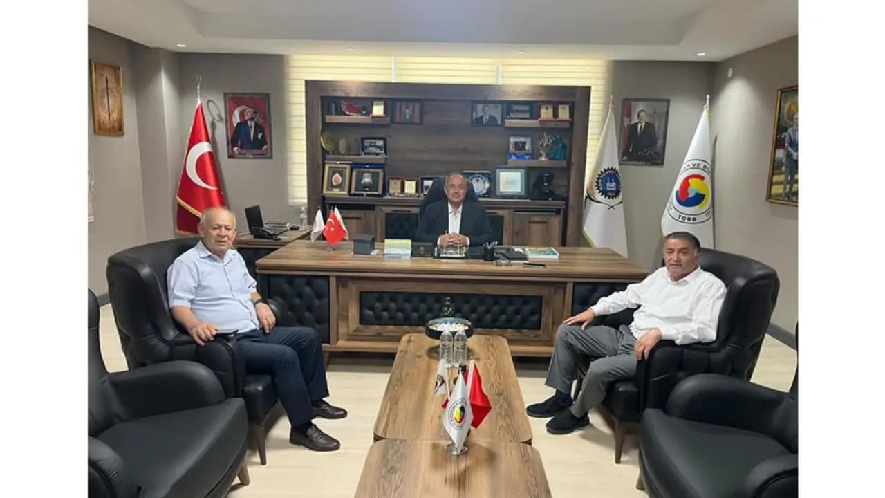 Ilgın Ticaret Borsası hizmet binası içinden bir görünüm