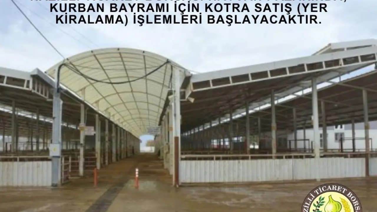 Nazilli Ticaret Borsası canlı hayvan pazarı tesisi